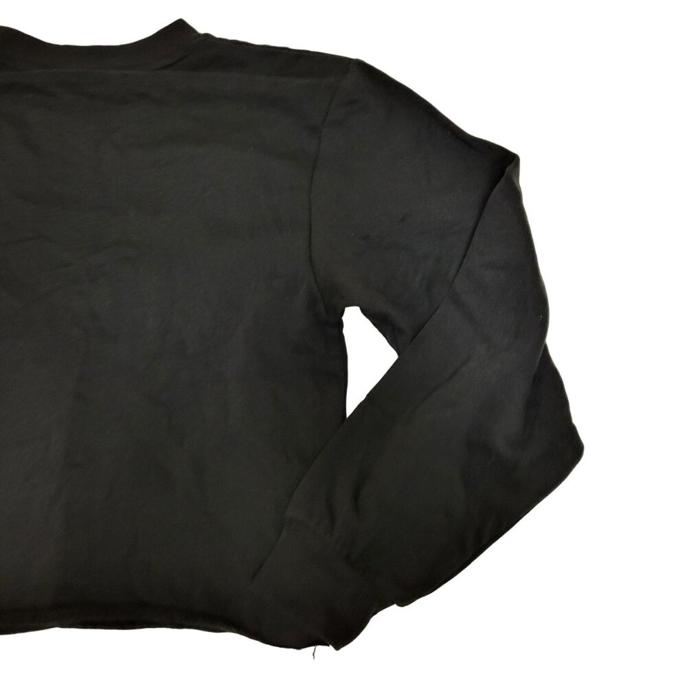 The Rolling Stones Crop Sweatshirt Bant Tee Women's XS Black - Picture 10 of 10